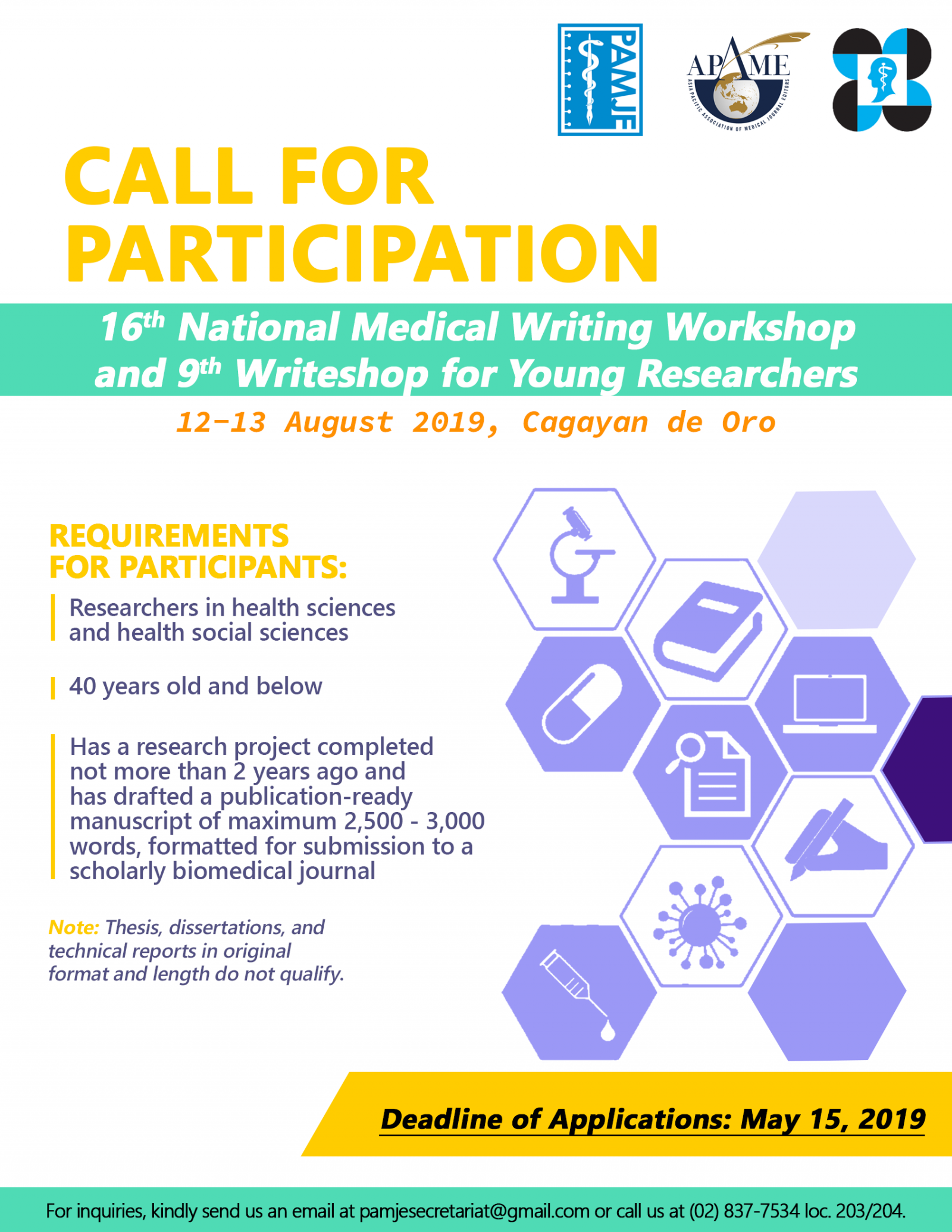 16th national medical writing workshop and 9th writeshop for young researchers