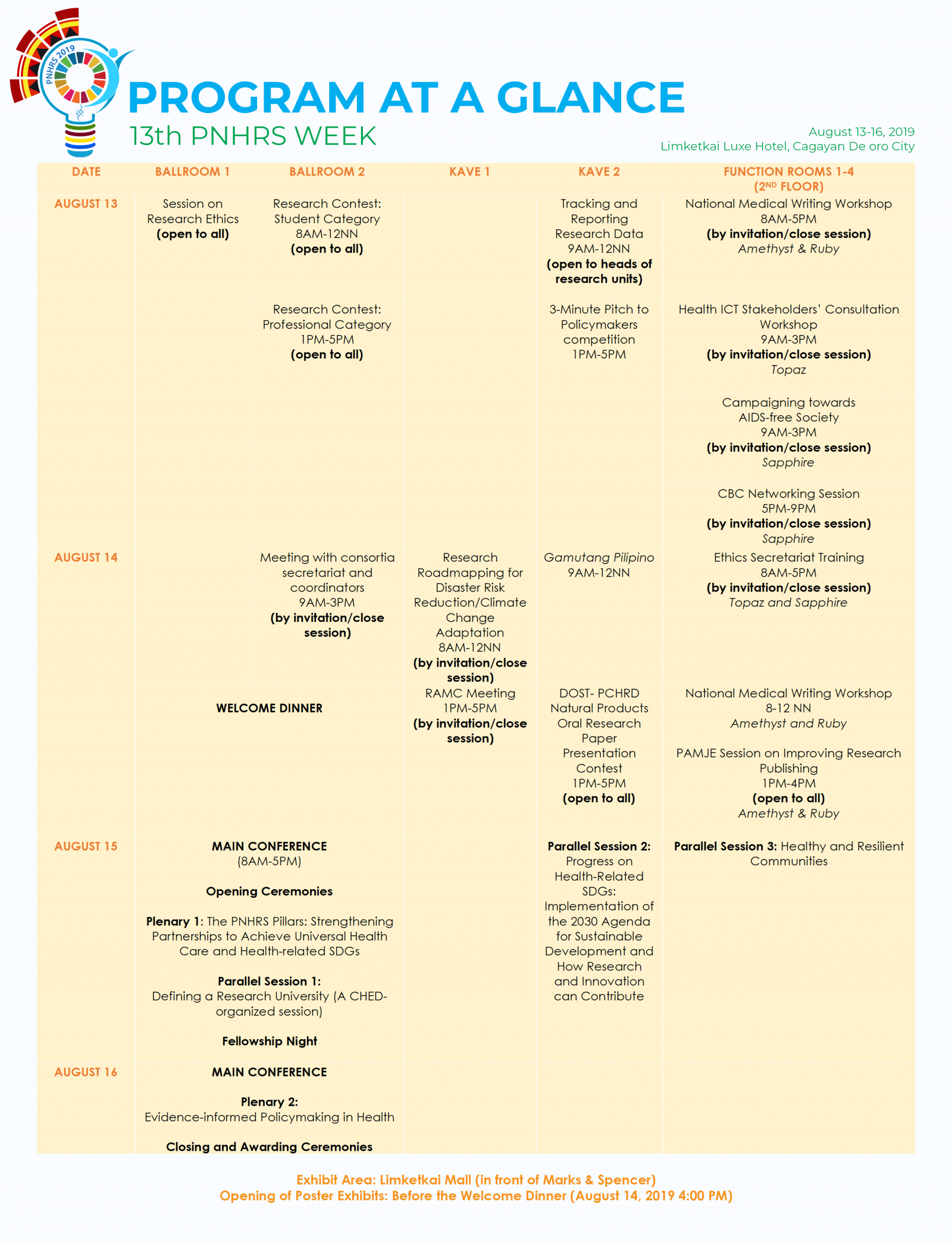 final july16 program at a glance