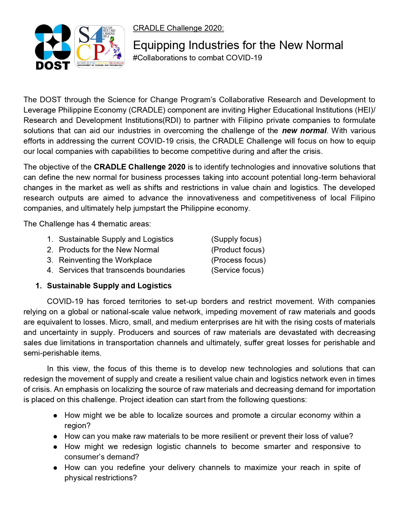 final cradle challenge 2020 equipping industries for the new normal collaborations to combat covid 19 ver 5 1 pages to jpg 0001